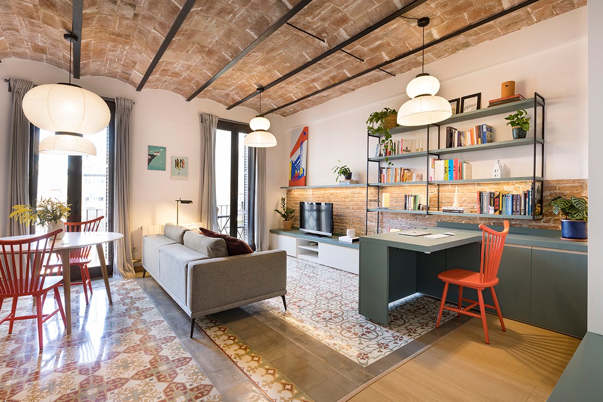 Vivienda con volta catalana vista