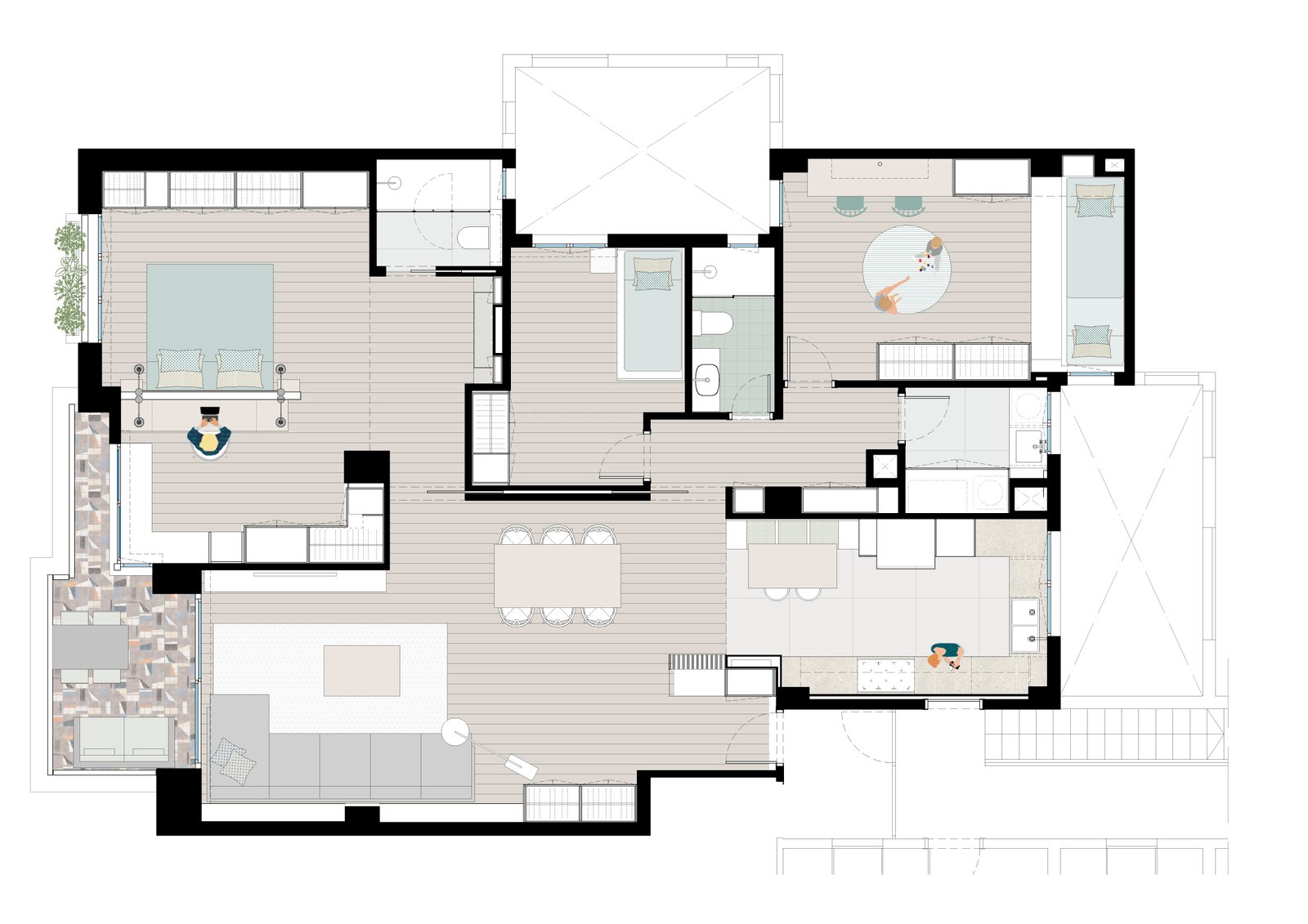 diseño distribución vivienda