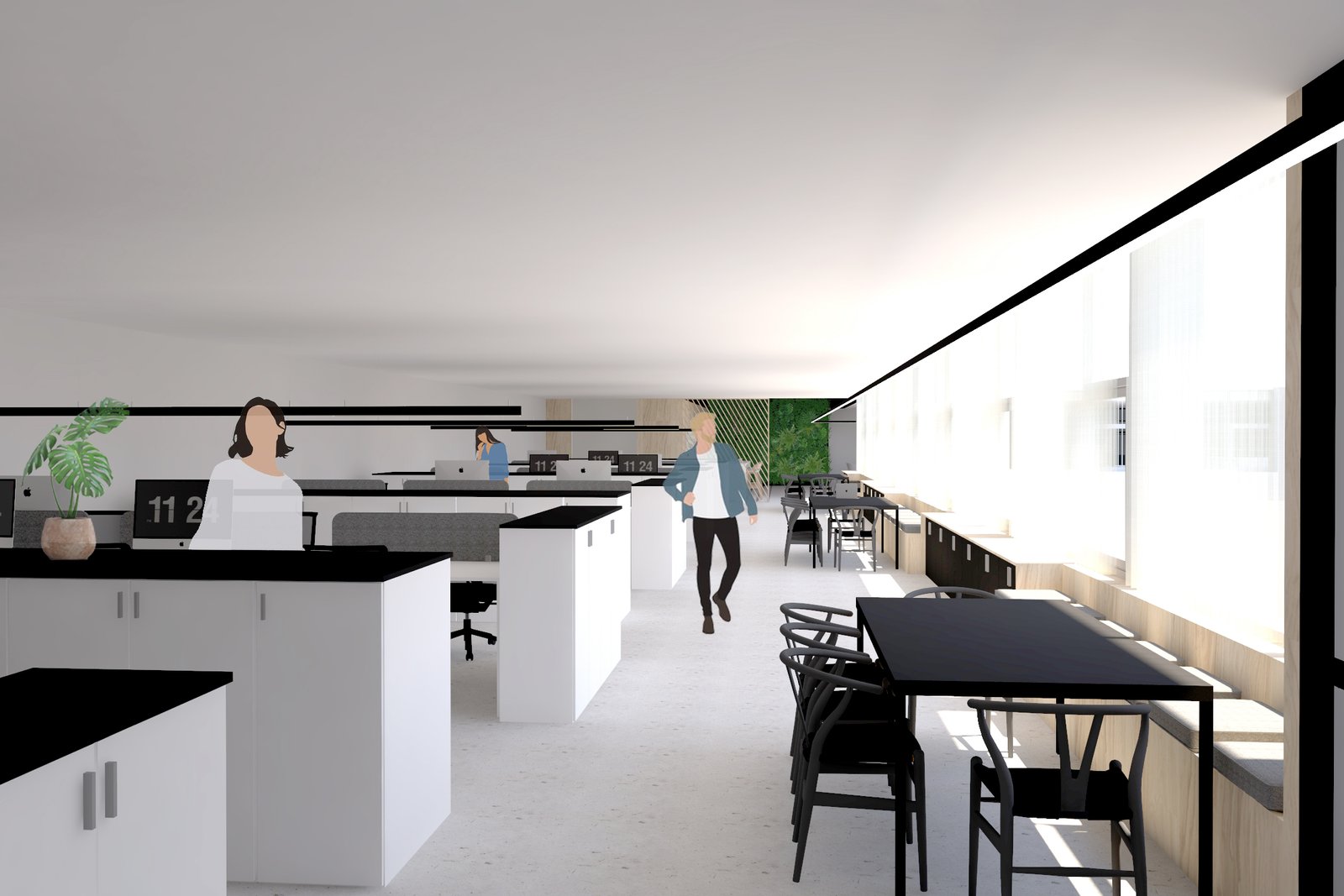 Oficina diáfana Oficina open space