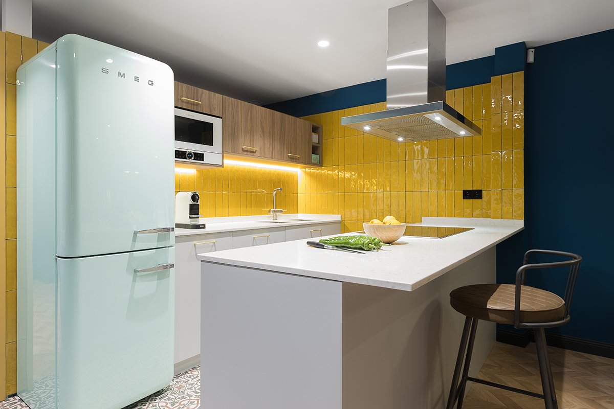 Cocina diseño retro