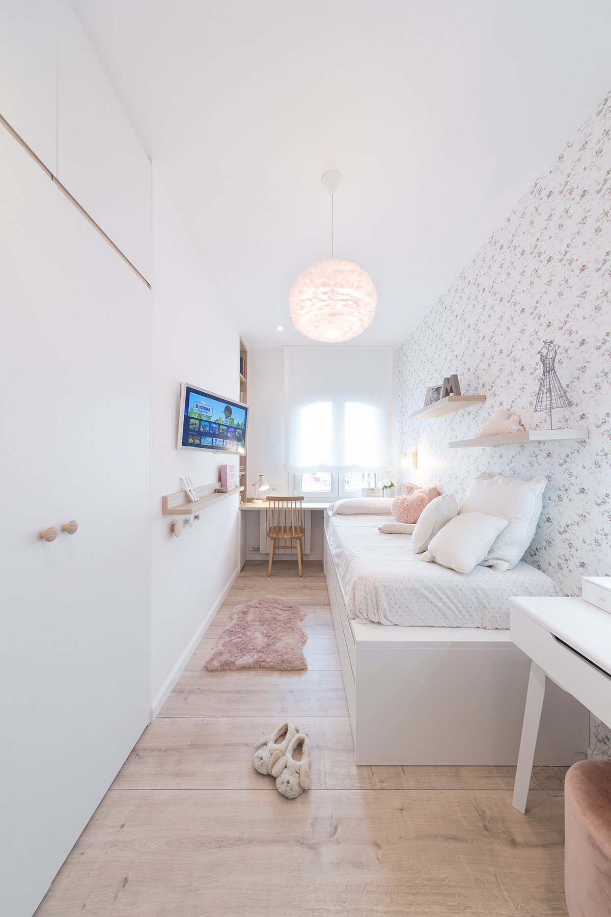 Dormitorio estilo romántico