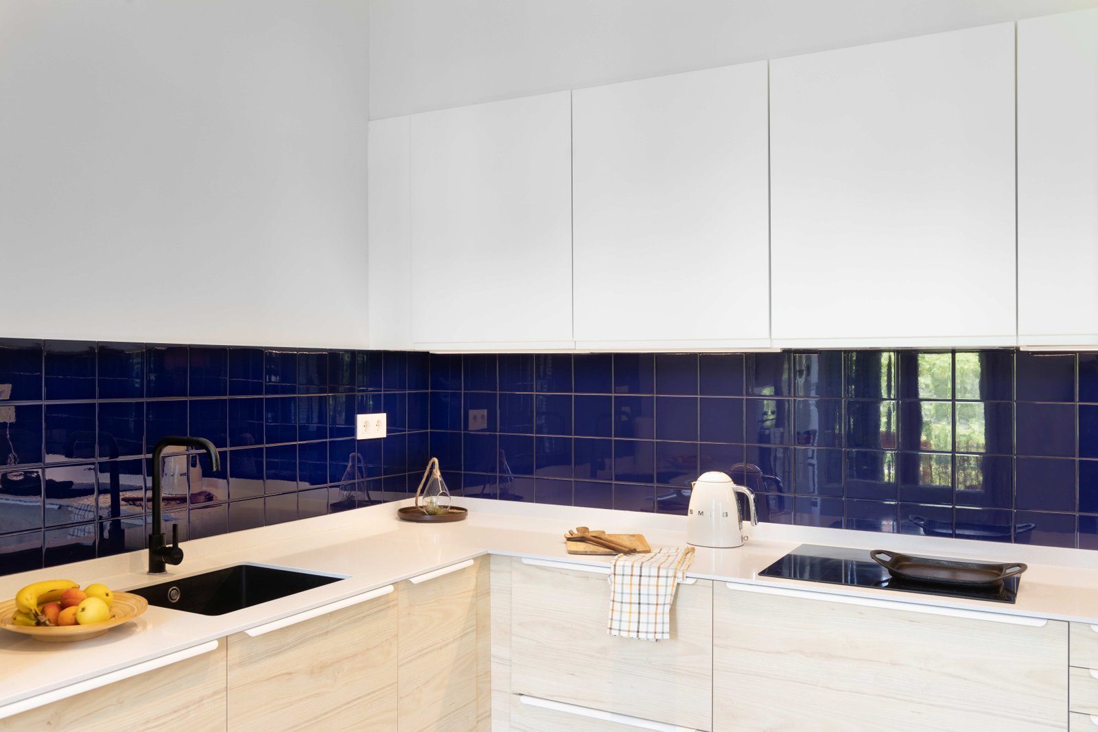 Cocina madera y azul Cocina azul