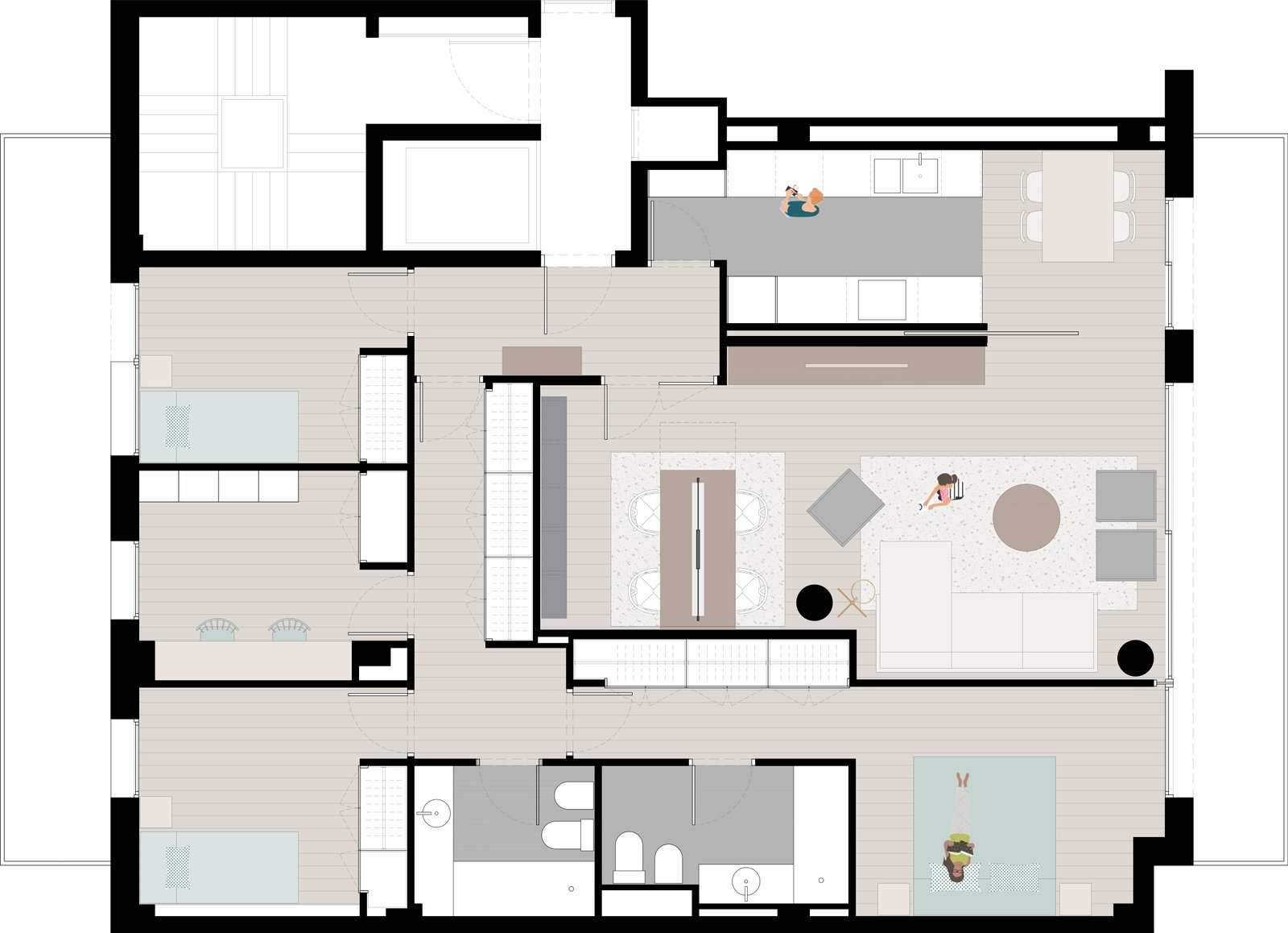 Planta distribución vivienda